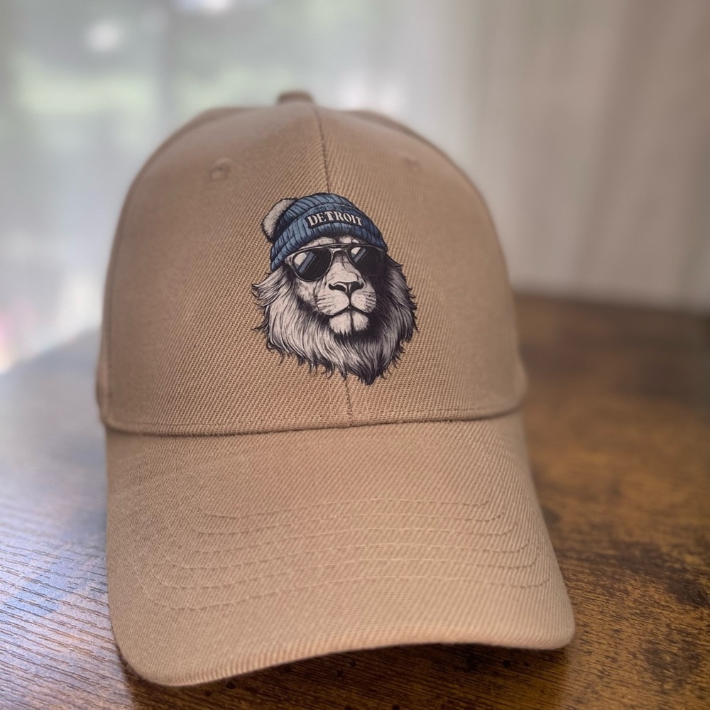 Detroit Lion Khaki Baseball Cap